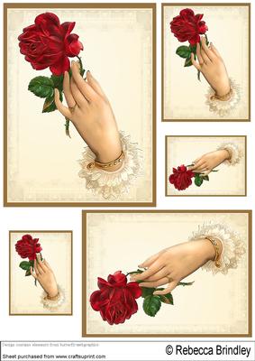 A Single Red Rose Toppers
