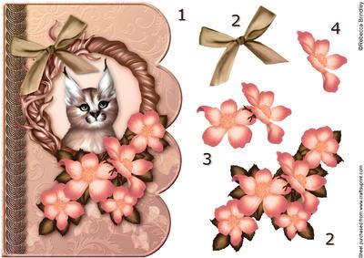 In t Net Lynx 6 Scalloped Edge Card Decoupage