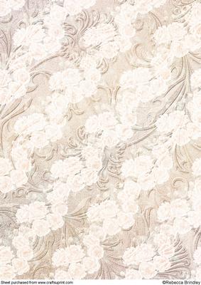Peach Opalescent Bouquet Backing Paper 2