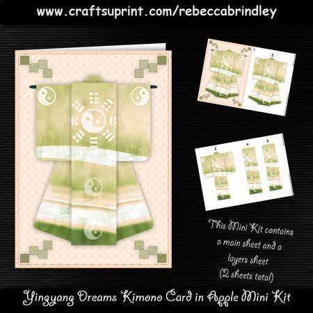 Yingyang Dreams Kimono Card in Apple Mini Kit