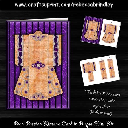 Pearl Passion Kimono Card in Purple Mini Kit