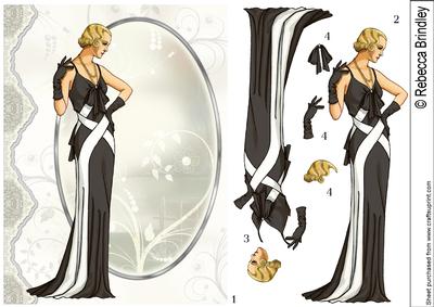 Reflection of Elegance Decoupage