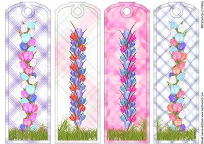 Simply Tulips in Pink Bookmarks