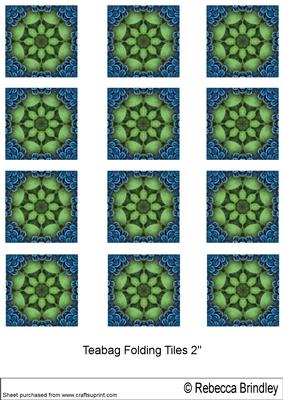 Blue Begonia 2" Tiles V1