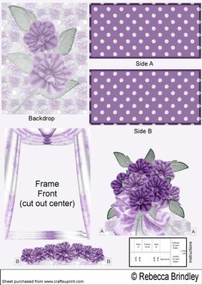 Purple Flowers Theatre Card