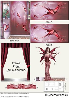 Ruby Fantasy Fae Theatre Card