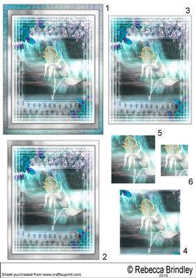 Ethereal Rose Pyramid in Aqua