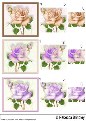 Birthday Rose Pyramid Toppers