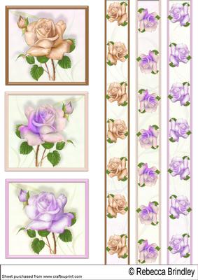Birthday Rose Toppers and Ribbons