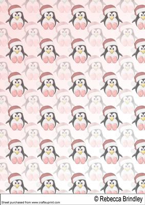 The Little Christmas Penguin Backing Sheet 2