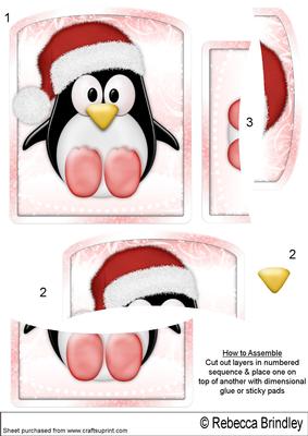 The Little Christmas Penguin Inverted Pyramid