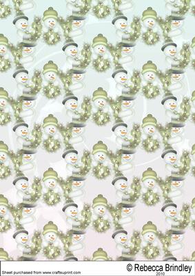 Christmas Joy Backing Paper in Olive