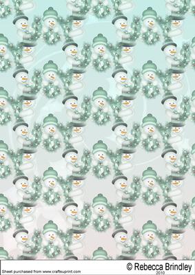 Christmas Joy Backing Paper in Green