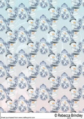 Christmas Joy Backing Paper in Blue