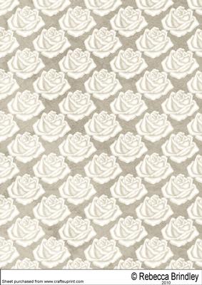 Sepia Roses Backing Paper 1