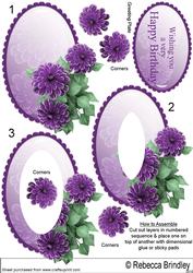 Purple Begonia Inverted Pyramid