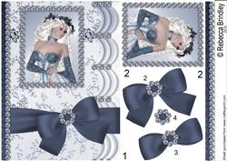 Blue Diamond Decoupage