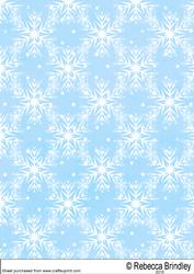 Snowy Santa Backing Paper Two