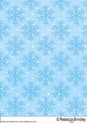 Snowy Santa Backing Paper One