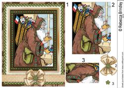 Vintage Santa of the World Pyramid