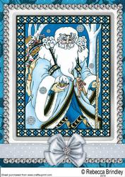 Vintage Santa of the Snow A4