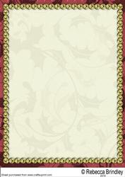 Vintage Santa of the Forest Backing Paper One