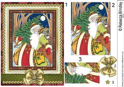 Vintage Santa of the Forest Pyramid
