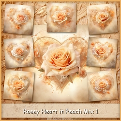Rosey Heart in Peach Mix 1