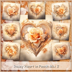 Rosey Heart in Peach Mix 2