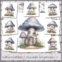 Fanciful Fairy House in Silver - Mix 1