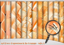 Art Deco Paperpack in Orange - Mix 1
