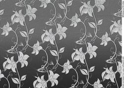 Delicate Embossed Silk Floral Paper - Dark Grey