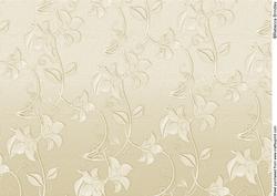 Delicate Embossed Silk Floral Paper - Vintage Gold