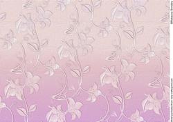 Delicate Embossed Silk Floral Paper - Coral and Fuschia