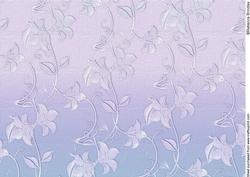 Delicate Embossed Silk Floral Paper - Lilac and Periwinkle