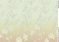 Delicate Embossed Silk Floral Paper - Avocada and Mango