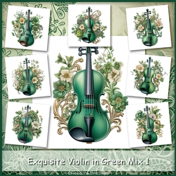 Exquisite Violin in Green Mix 1