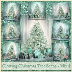 Glowing Christmas Tree Scene - Mix 4