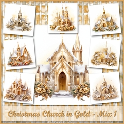 Christmas Church in Gold - Mix 1