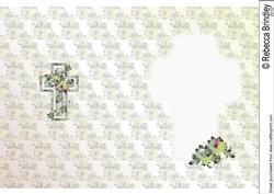 Floral Cross Insert