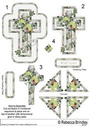 Floral Cross Pyramid