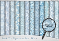 Lavish Lace Paperpack in Blue - Mix 1