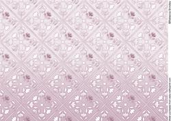 Delicate Embossed Silk Lattice Papers - Rose