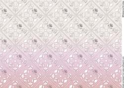 Delicate Embossed Silk Lattice Papers - Cream Blush