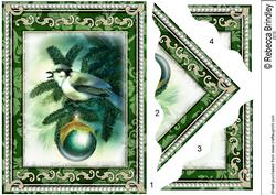 Christmas Tweets - Finch Wavey Corner Stacker