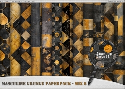 Masculine Grunge Paperpack - Mix 6