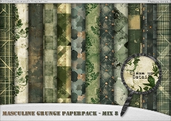 Masculine Grunge Paperpack - Mix 8