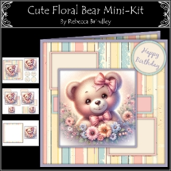 Cute Floral Bear Mini-Kit