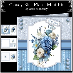 Cloudy Blue Floral Mini-Kit