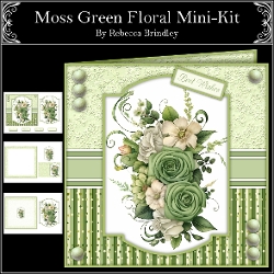 Moss Green Floral Mini-Kit